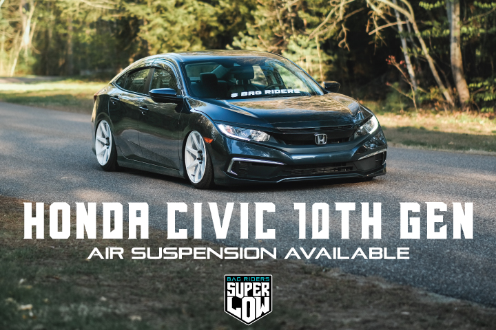 NEW! Super Low 10th Gen Honda Civic Air Suspension Kit 
