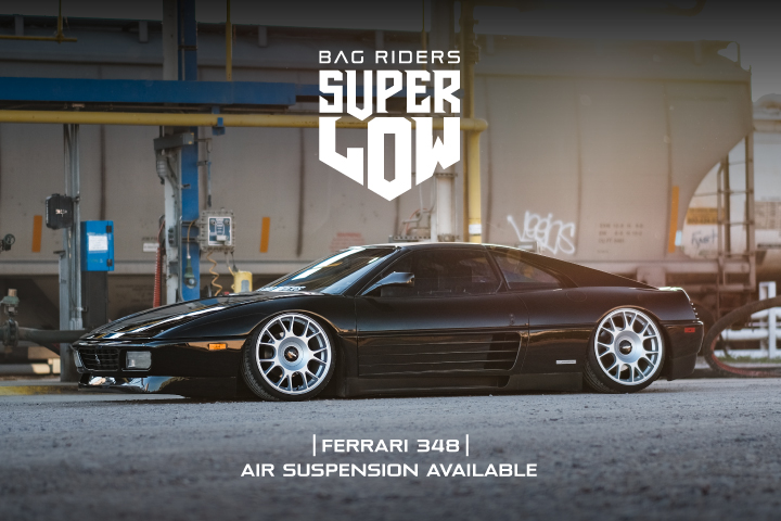 Super Low Ferrari 348 Air Suspension Kit Available Now! 