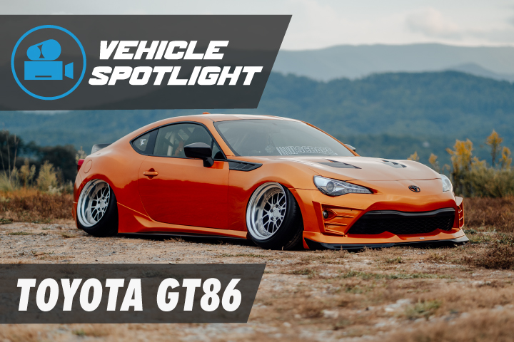 Lewis' Bagged Toyota GT86 on Air Lift 3P
