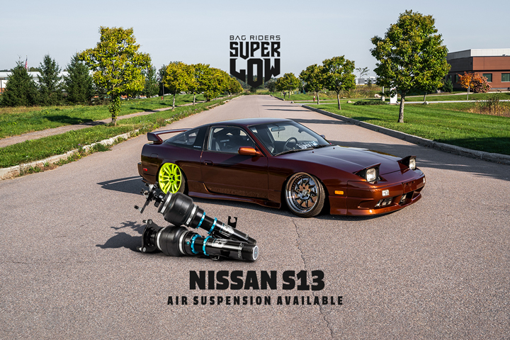 Nissan S13 240SX & Silvia Super Low Air Ride Kit Available Now!